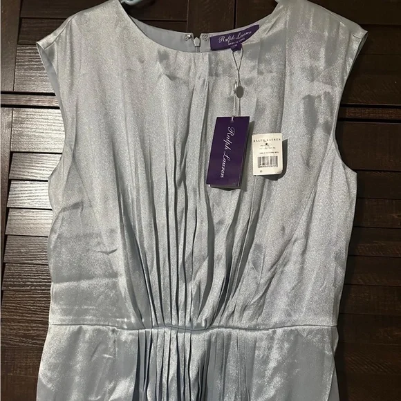 Ralph Lauren Purple Label Shimmering Silver Maxi Dress - Picture 3 of 3